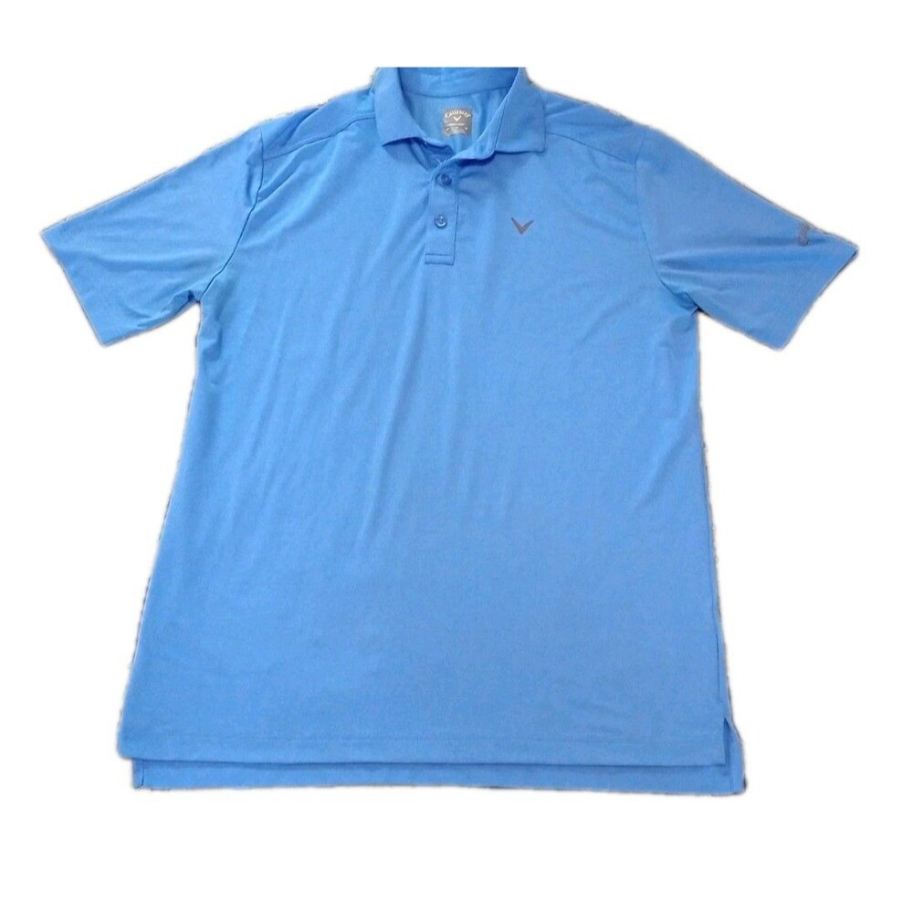 Callaway Golf Polo Blue Opti-Dri Performance Wicking Short Sleeve Men Size M